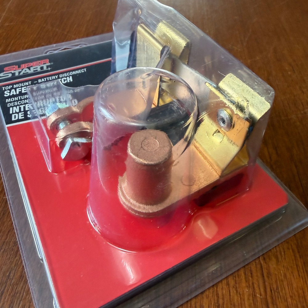 Super Start Top Mount Battery Disconnect Safety Switch 88227 Copper Plated Auto